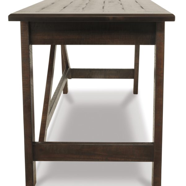 Baldridge Home Office Large Leg Desk - Rustic Brown - Image 4