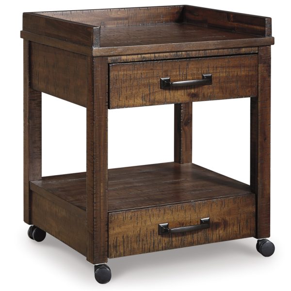 Baldridge Printer Stand - Rustic Brown