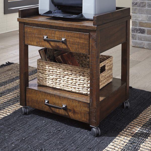 Baldridge Printer Stand - Rustic Brown - Image 2