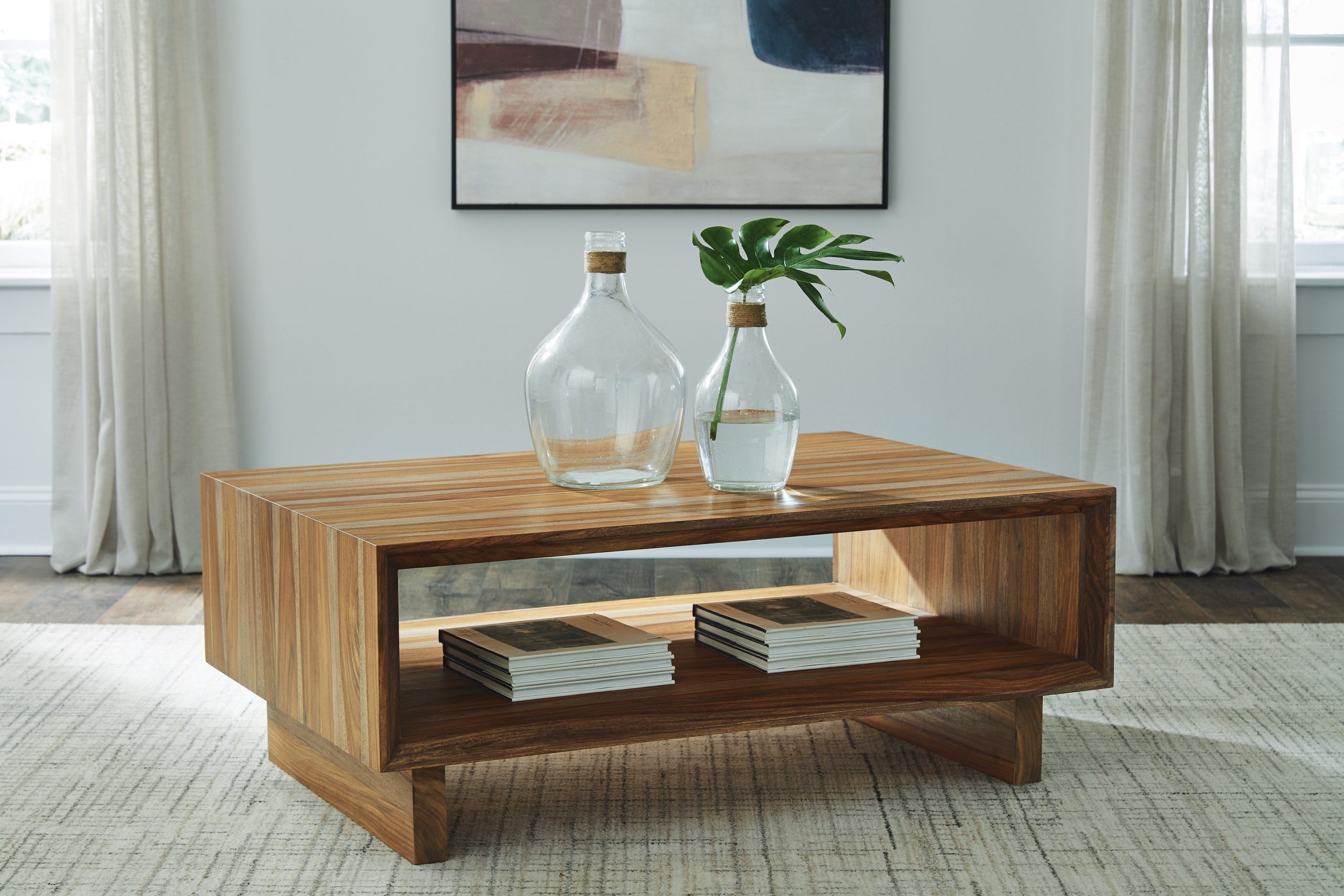 Dressonni Rectangular Cocktail Table - Brown - Image 4