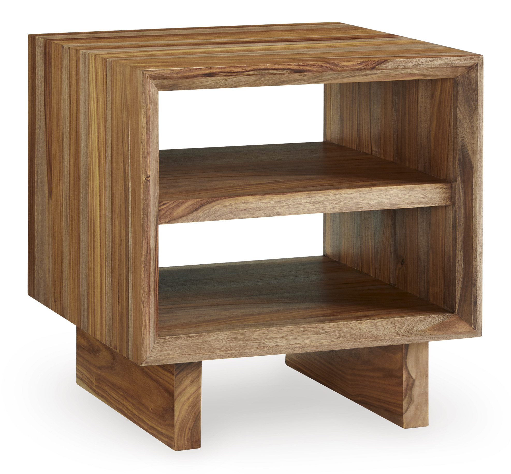 Dressonni Square End Table - Brown