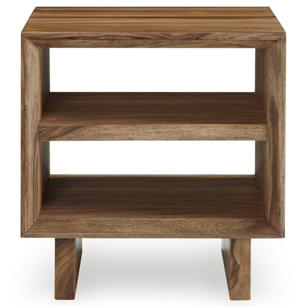 Dressonni Square End Table - Brown - Image 2