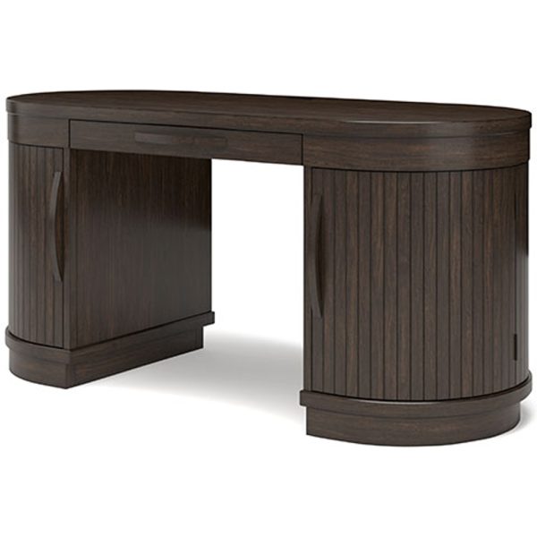 Korestone Home Office Desk - Warm Brown - Image 3
