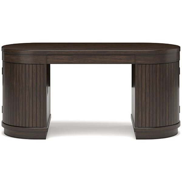 Korestone Home Office Desk - Warm Brown - Image 4