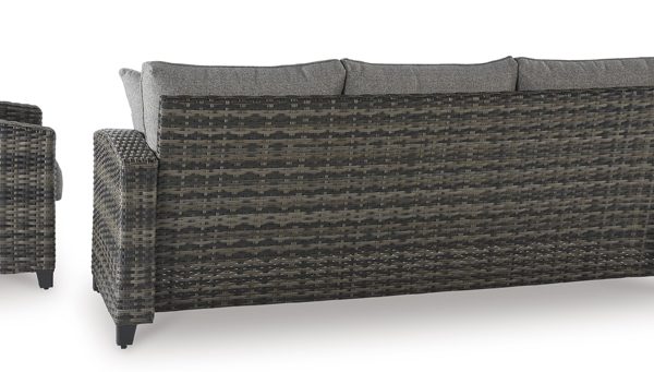 Oasis Court Sofa/Chairs/Table Set - Gray - Image 2