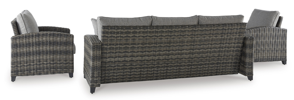 Oasis Court Sofa/Chairs/Table Set - Gray - Image 2