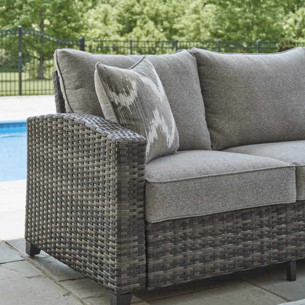 Oasis Court Sofa/Chairs/Table Set - Gray - Image 5