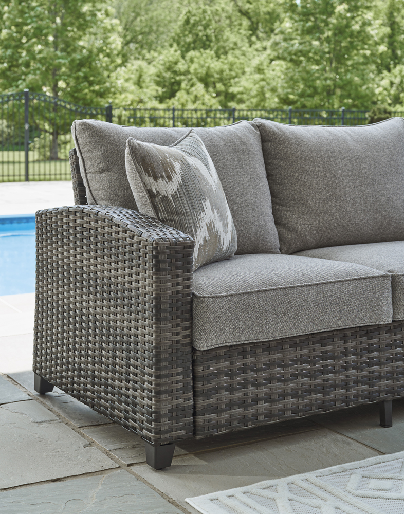 Oasis Court Sofa/Chairs/Table Set - Gray - Image 5