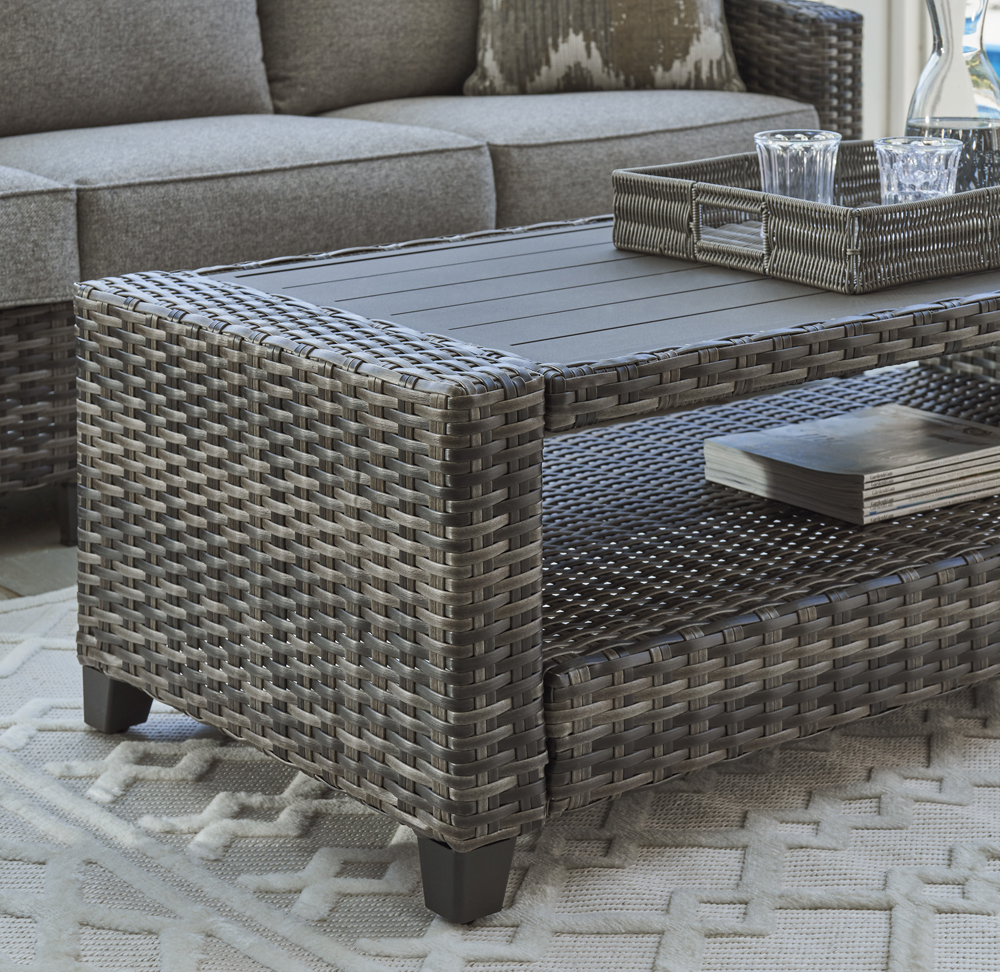 Oasis Court Sofa/Chairs/Table Set - Gray - Image 6