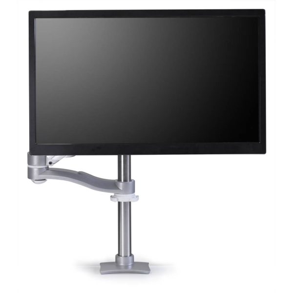 Single-Screen, Double Extension Dual Height Flat Screen Monitor Arm - Black - Image 4