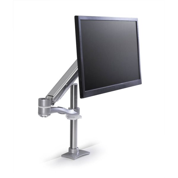 Single-Screen, Double Extension Dual Height Flat Screen Monitor Arm - Black - Image 5
