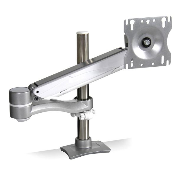 Single-Screen, Double Extension Dual Height Flat Screen Monitor Arm - Black - Image 2