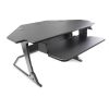 Corner Desktop Sit-Stand Workstation - Black