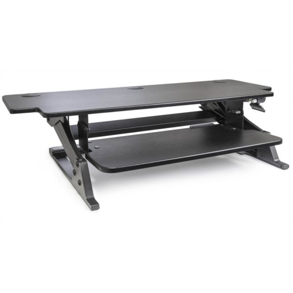 Heavy Duty 42" Desktop Sit-Stand Workstation - Black