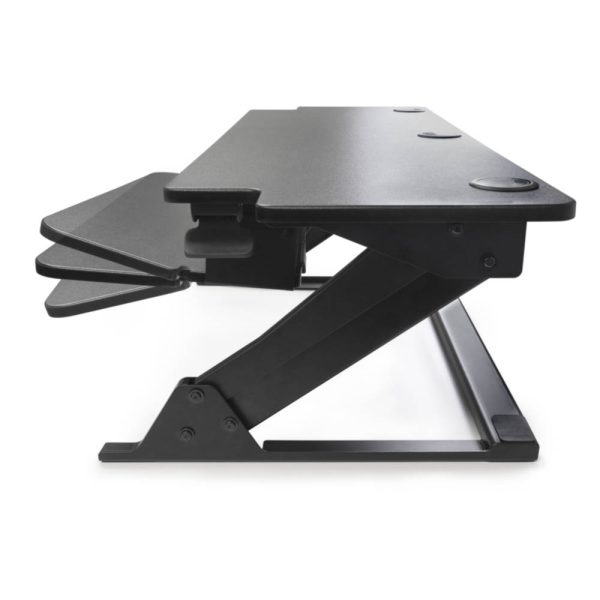 Heavy Duty 42" Desktop Sit-Stand Workstation - Black - Image 4