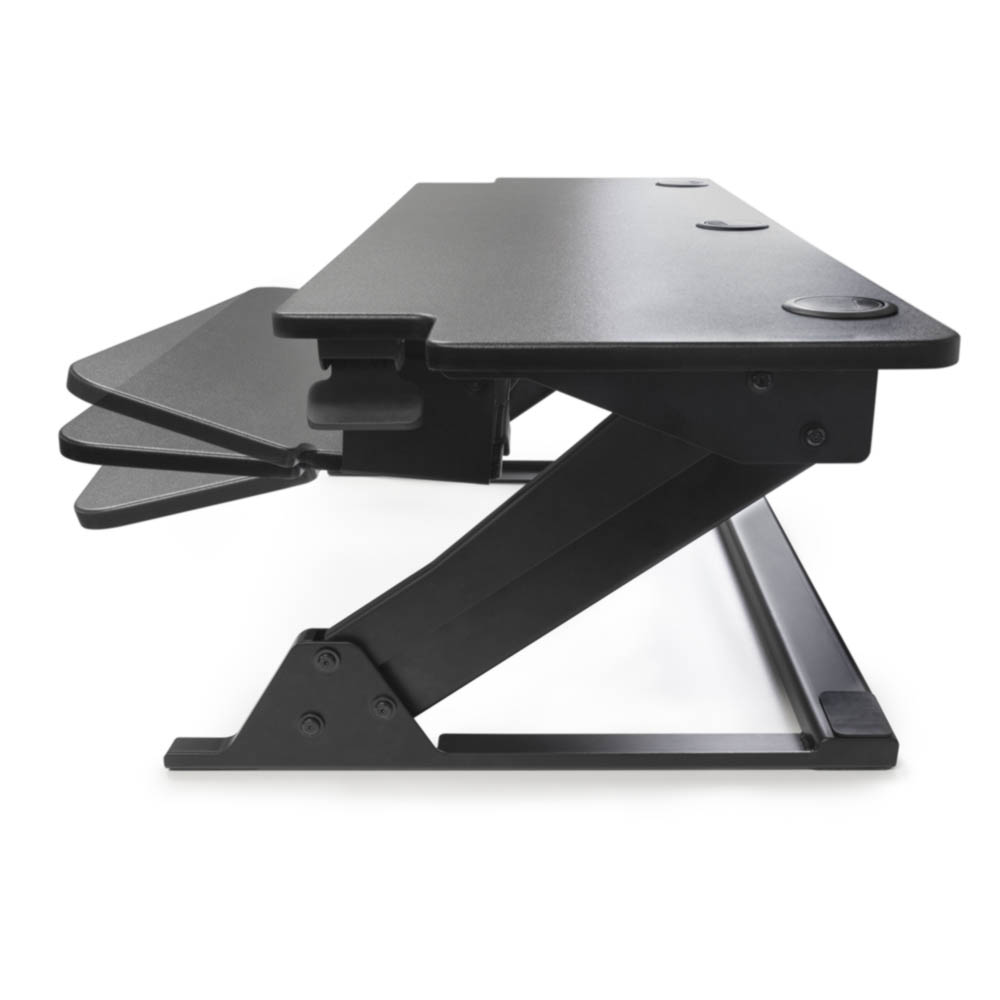 Heavy Duty 42" Desktop Sit-Stand Workstation - Black - Image 4