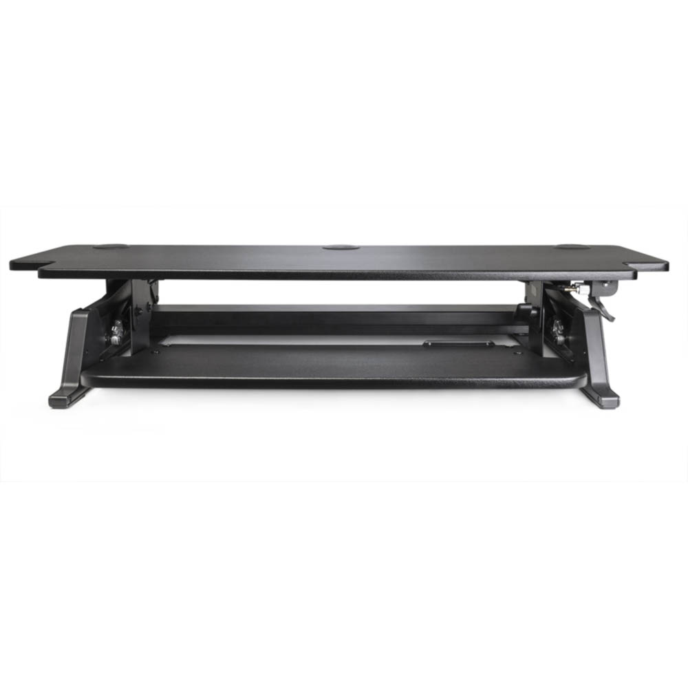 Heavy Duty 42" Desktop Sit-Stand Workstation - Black - Image 3