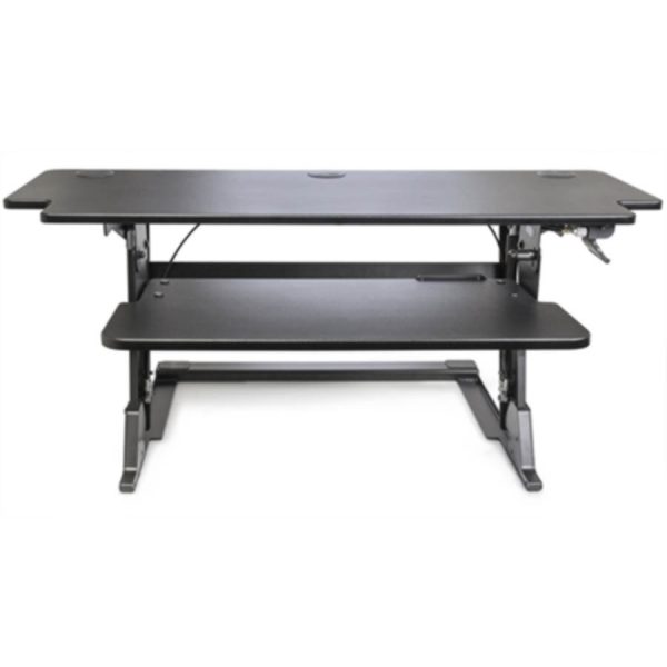 Heavy Duty 42" Desktop Sit-Stand Workstation - Black - Image 2
