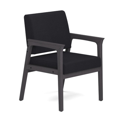 OfficeSource Aiden Single Seat with Full Arm - Black PU Leather - Image 10