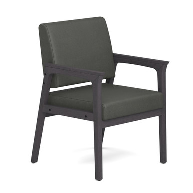 OfficeSource Aiden Single Seat with Full Arm - Black PU Leather - Image 11