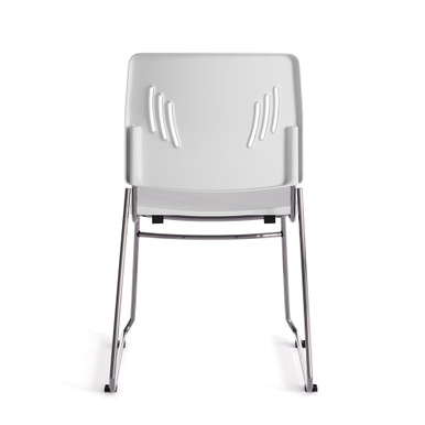 OfficeSource Stacked Seating Armless Stackable Side Chair with Chrome Frame - - Image 13