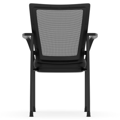 OfficeSource | CoolMesh | Mesh Back Stacking Chair - Cool Gray Fabric Seat - Image 25