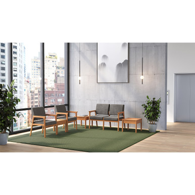 OfficeSource Aiden Single Seat with Full Arm - Black PU Leather - Image 13