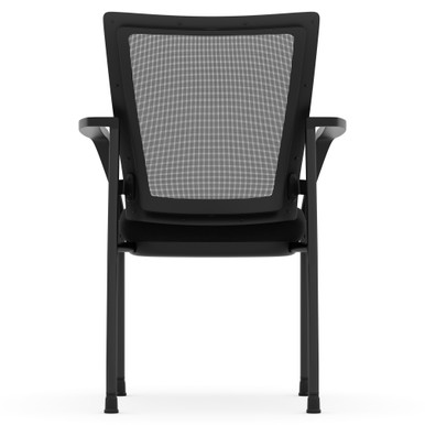 OfficeSource | CoolMesh | Mesh Back Stacking Chair - Navy Fabric Seat - Image 3