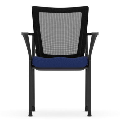 OfficeSource | CoolMesh | Mesh Back Stacking Chair - Black Fabric Seat - Image 8