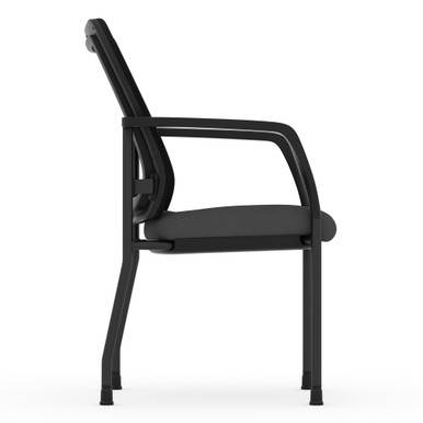 OfficeSource | CoolMesh | Mesh Back Stacking Chair - Black Fabric Seat - Image 10