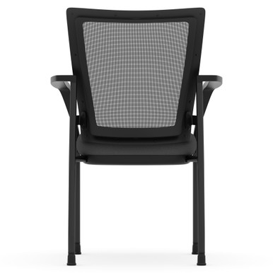 OfficeSource | CoolMesh | Mesh Back Stacking Chair - Celestial Blue Fabric Seat - Image 11