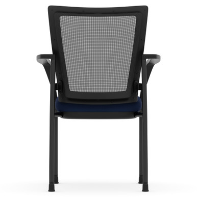 OfficeSource | CoolMesh | Mesh Back Stacking Chair - Black Fabric Seat - Image 15