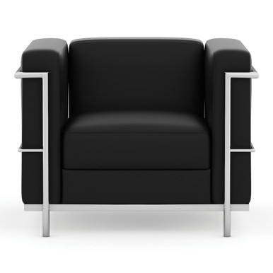 OfficeSource | Madison | Club Chair with Chrome Frame - - Image 7