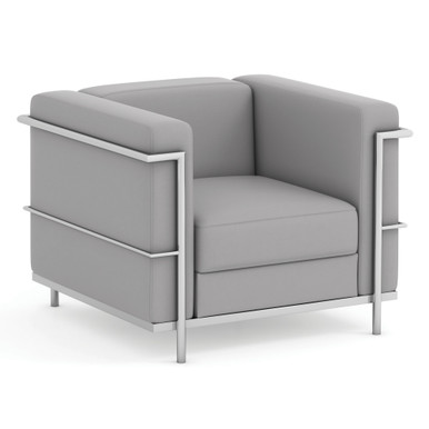 OfficeSource | Madison | Club Chair with Chrome Frame - - Image 2