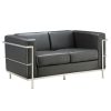 OfficeSource | Madison | Loveseat with Chrome Frame -
