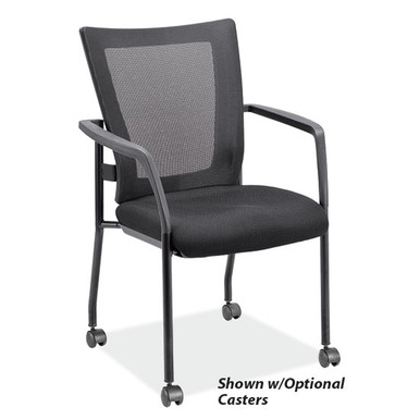 OfficeSource | CoolMesh | Mesh Back Stacking Chair - Celestial Blue Fabric Seat - Image 17
