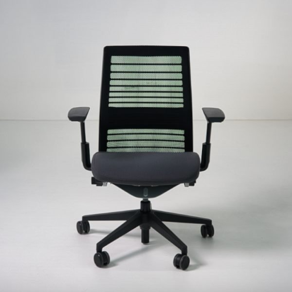 Refurbished Steelcase Think V2 task chair in black