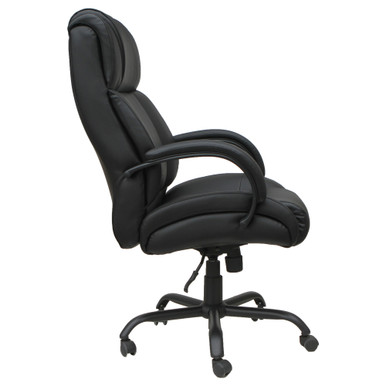 OfficeSource | OS Big & Tall | Big and Tall High Back Chair with Black Base - - Image 2