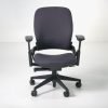 Refurbished Steelcase Leap V2 task chair in black
