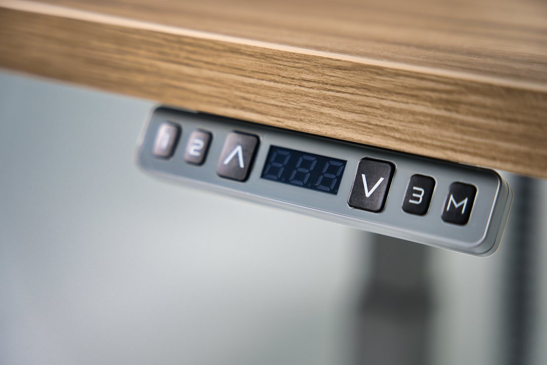 Teknion HiSpace sit-stand desk height adjustment control panel