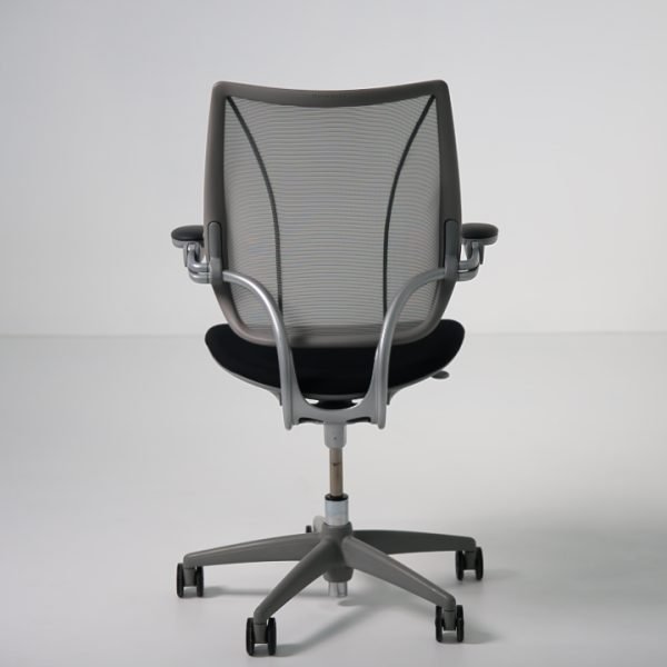 Back view of Humanscale Liberty task chair showing flexible ergonomic backrest