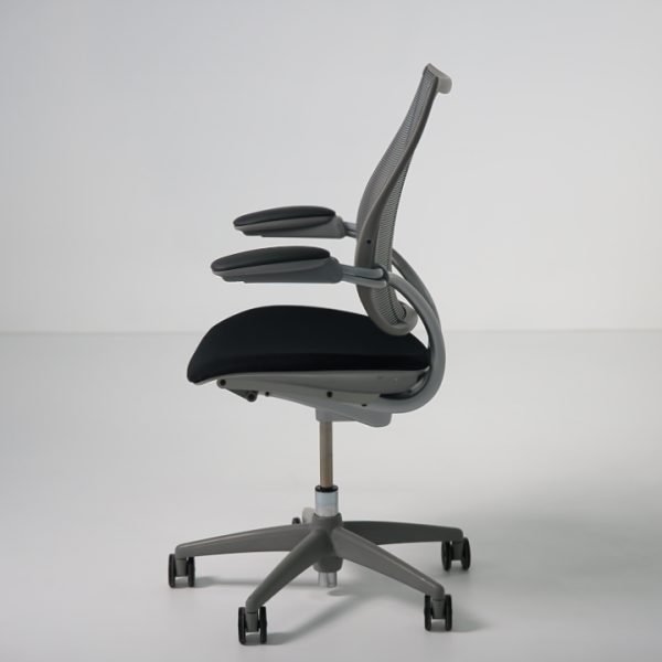 Side view of Humanscale Liberty task chair pre-owned ergonomic office chair