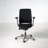 Refurbished Steelcase Amia office chair in black, front view